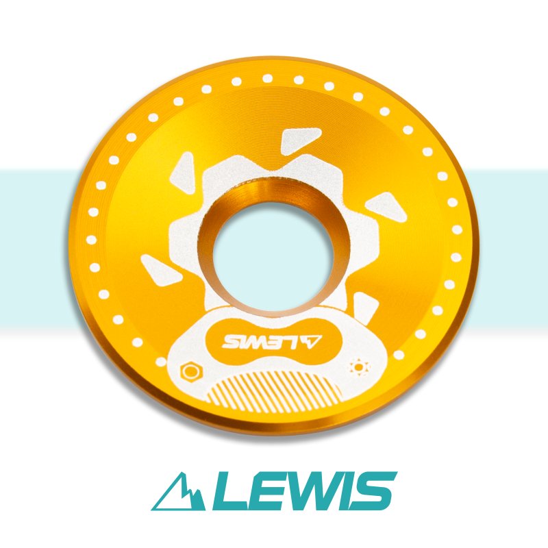 Lewis Aluminum Stem Top Cap with Aluminum bolts