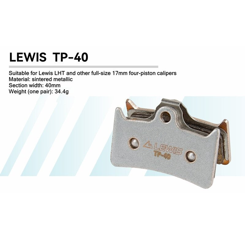 LEWIS LHP-U4 / LHT Brake Pads  TP-40 SINTERED