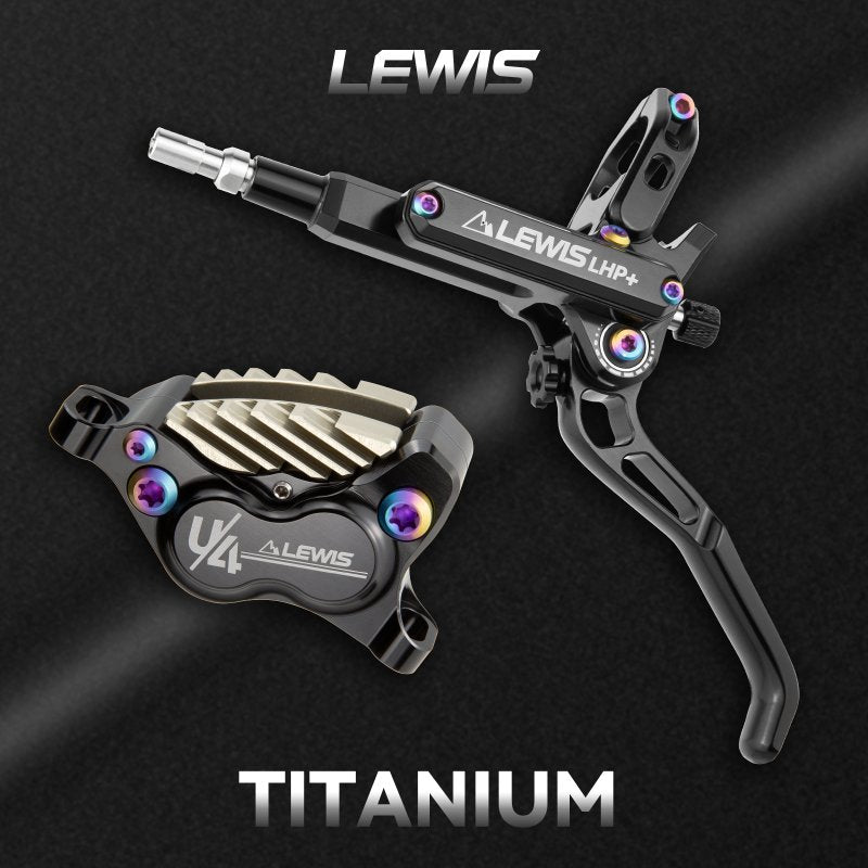 Lewis LHP+ U4T 4 Pistons Disc Brake with Ti Mounting Bolts