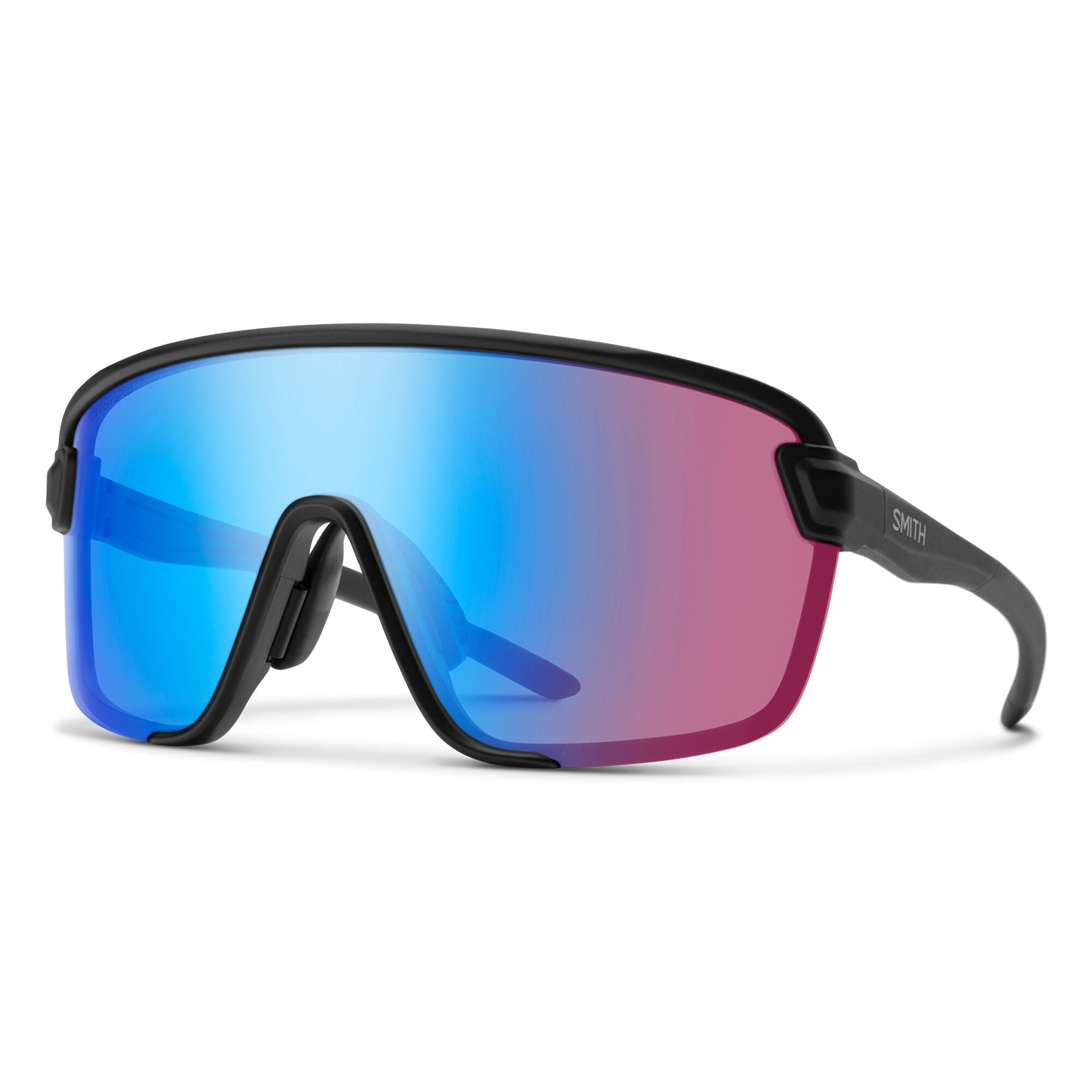 SMITH BOBCAT - FRAME: MATTE BLACK - LENS: ChromaPop Low Light Rose Blue Mirror