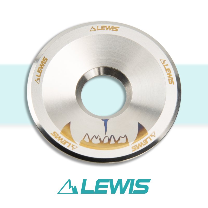 Lewis Titanium Stem Top Cap  with Ti bolts
