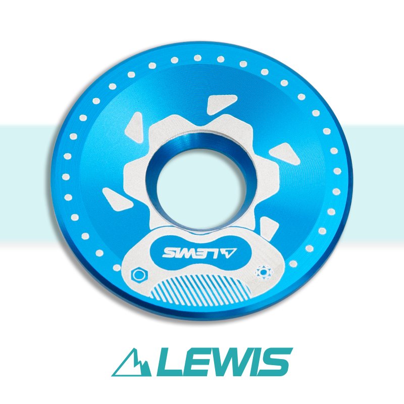 Lewis Aluminum Stem Top Cap with Aluminum bolts