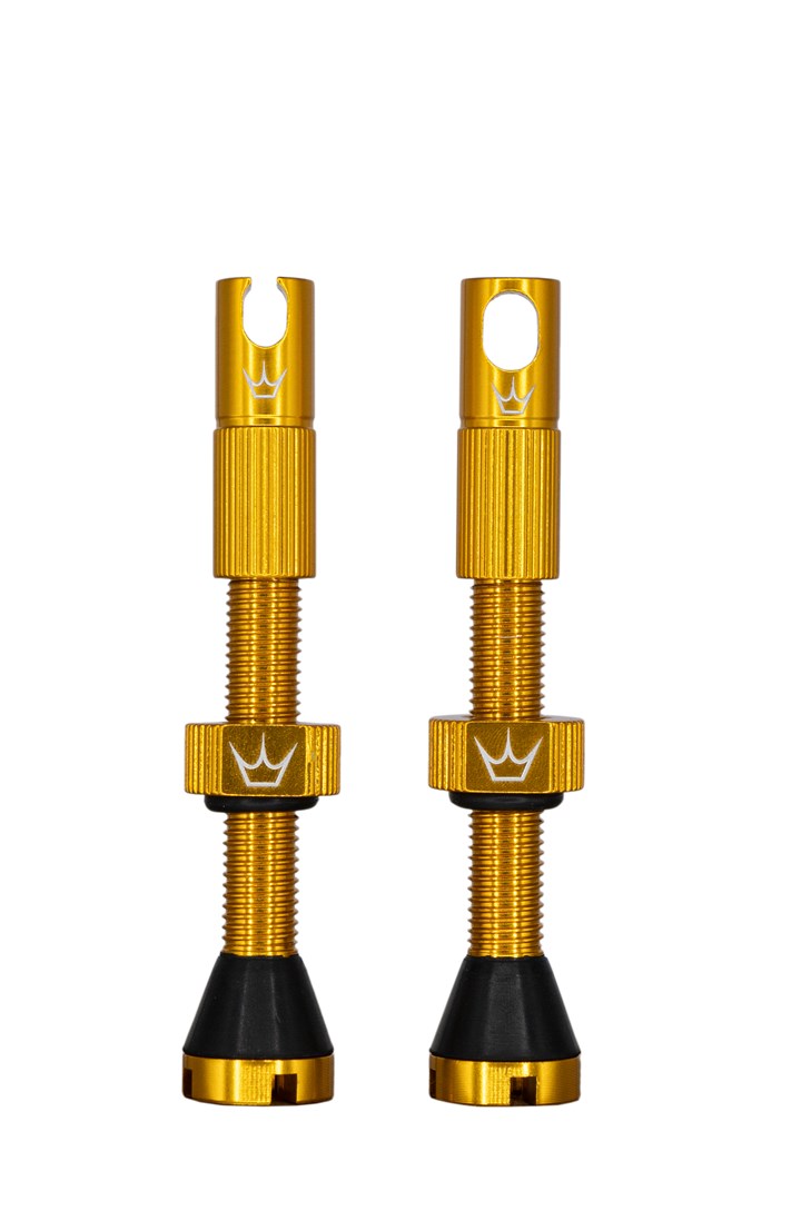 Peaty's x ChrisKing Tubeless Valves 42mm Gold